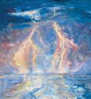 [I. Csók: Lightning over Balaton]